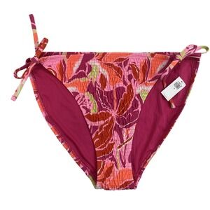 Old Navy Women 3X Pink Floral String Bikini Bottom New with Tags